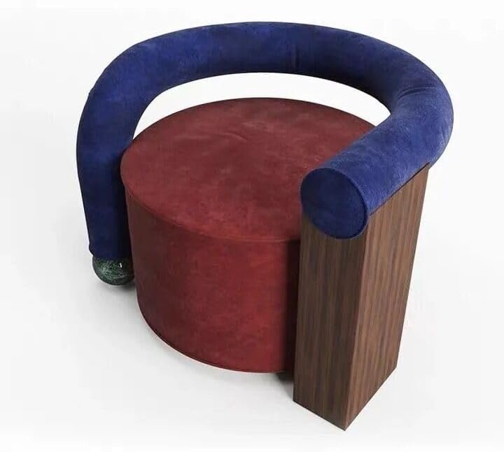 Elegant Minimalist Tiger Velvet Lounge Chair