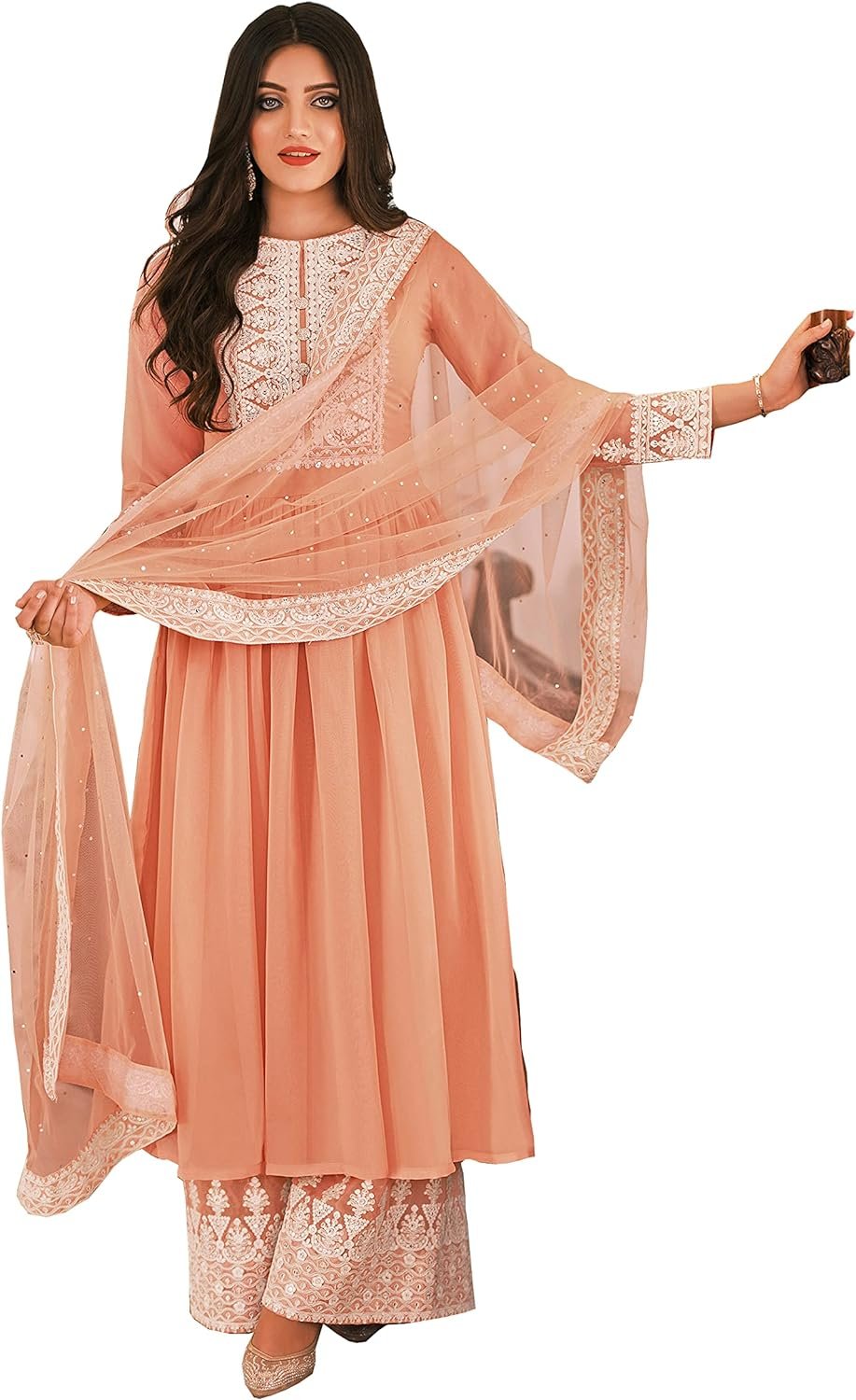 Salwar Kameez for Women with Net Dupatta (2307-O) – Price and Specification
