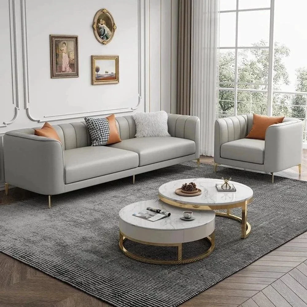 Flex Luxury Straight Line Sofa Set In Leatherette – Price and Specification