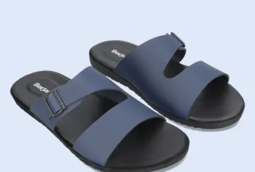 “Introducing the BM5550 Navy Men Casual Slipper Comfort and Style Combined”