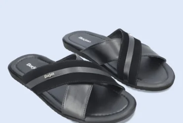 Introducing the BM5630 Black Men Casual Slipper Stylish, Comfortable, and Affordable