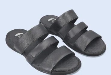 Introducing the BM4856 Black Men Comfort Slipper Stylish and Comfortable Footwear for Everyday Wear