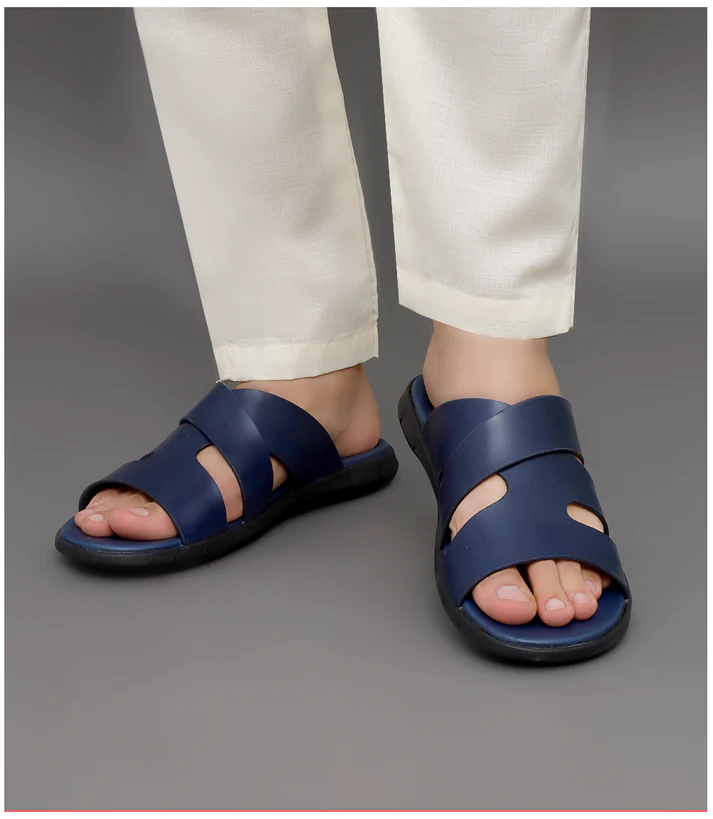 Introducing the BM4995 Navy Men Slipper Comfort and Style Combined
