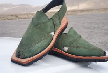 “Introducing the Leather Double Sole Green Norozi Stylish and Comfortable Footwear for Any Occasion”