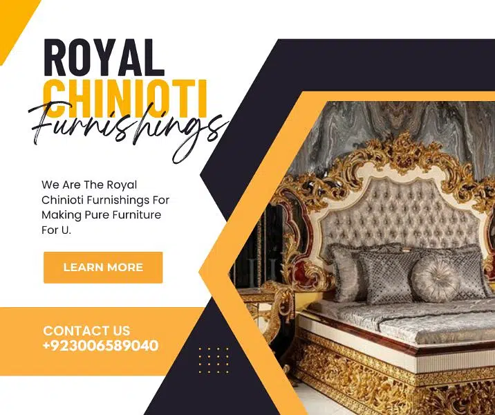 Regal Elegance King-Sized Chinioti Bed by Royal Furnishings