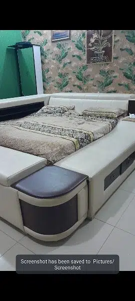 Modern Bed with 4 Couch – A Perfect Blend of Style and Comfort