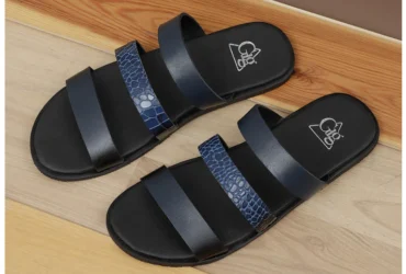 Introducing the BM4985 Navy Men Slipper Comfort and Style Combined
