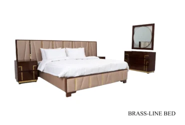 Brass Line Bed A Perfect Blend of Elegance and Durability