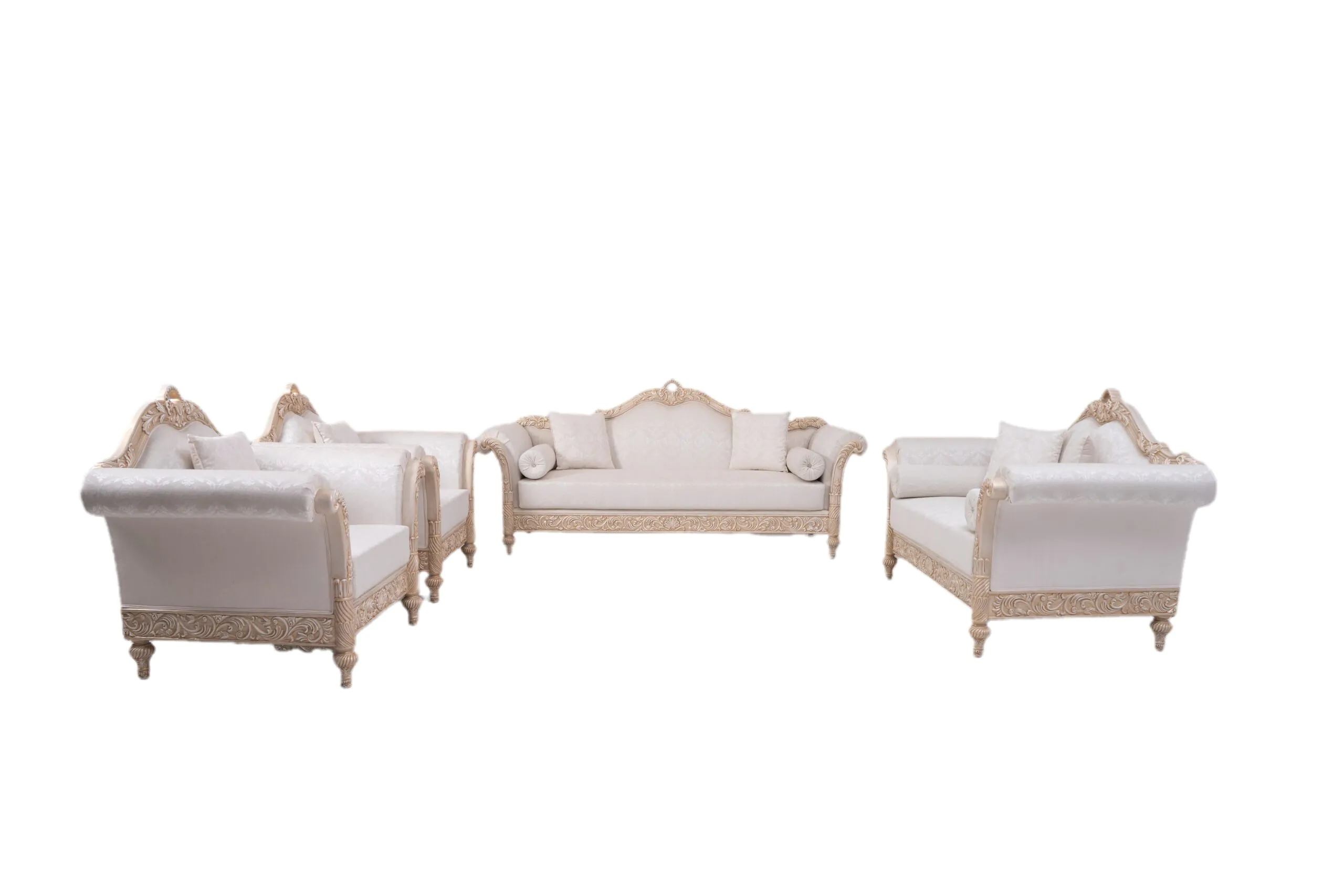 Spiral Gold Sofa – Luxurious Comfort and Elegance for Your Home