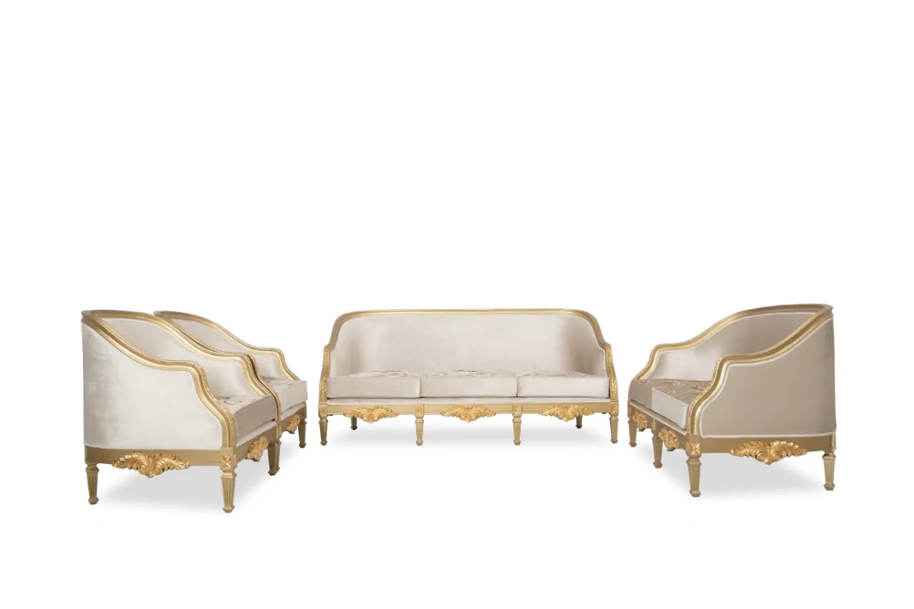 French Gold Sofa Set – Add Elegance and Luxury to Your Living Space