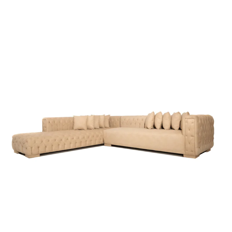 Quilted L Shape Sofa – Comfort and Style Combined