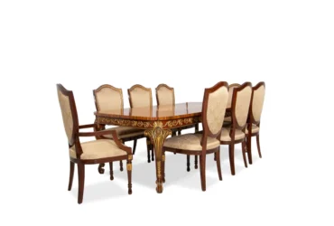 Shield Back Dining Set – Elegant and Timeless Furniture for Your Dining Room