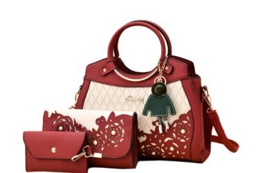 Upgrade Your Fashion Game with the Hollow Out Fashion 3 Piece Handbag Set