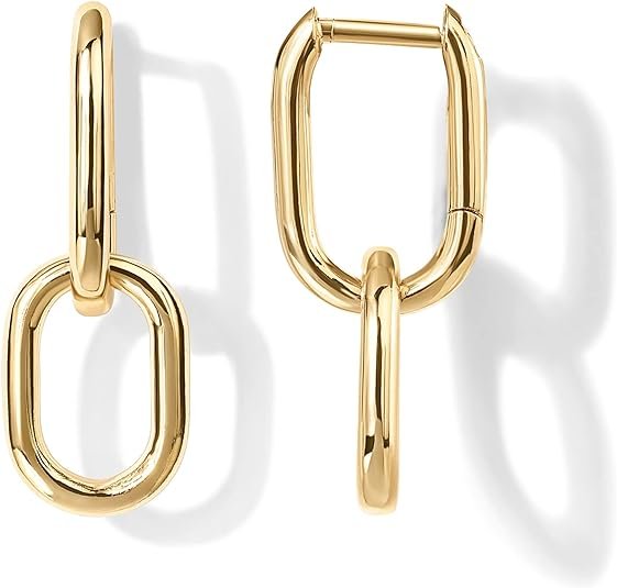 Gold Convertible Link Earrings for Women Price and Specifications