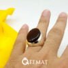 The Allure of Big Yamni Aqeeq Rings for Men Red Agate Sterling Silver Rings