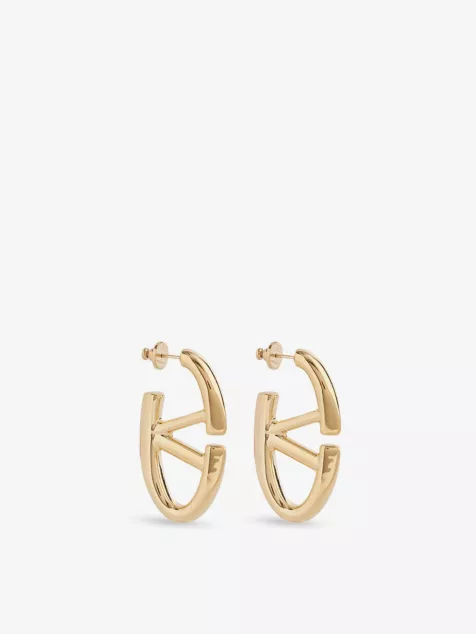 Vlogo Gold-Tone Metal Hoop Earrings Price and Specifications