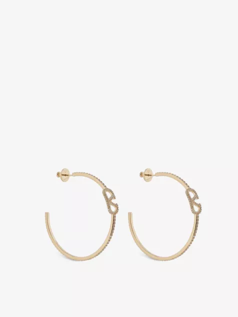Logo-Embellished Brass Earrings Price and Specifications