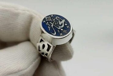 Al Jabbar Silver Ring A Masterpiece Featuring Arabic Calligraphy of Allah’s Name