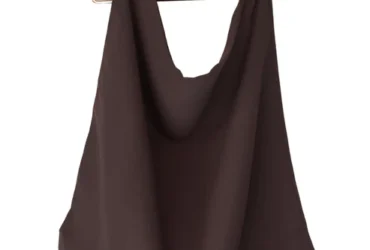 Introducing the Elastic Back Niqab: Dark Chocolate Brown – Stylish and Comfortable Modesty